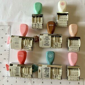 Rotary Stamper Dear lizzy Amy Tangerine Studio Calico WP PHRASES & DATE